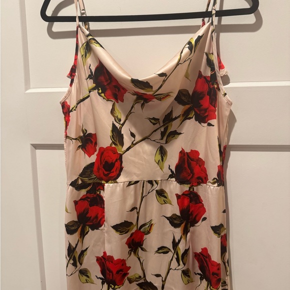 NWT Cider Satin Forgotten Rose Maxi Dress - Picture 3 of 9